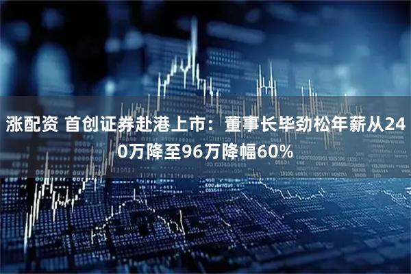 涨配资 首创证券赴港上市：董事长毕劲松年薪从240万降至96万降幅60%